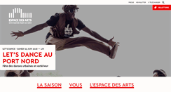 Desktop Screenshot of espace-des-arts.com