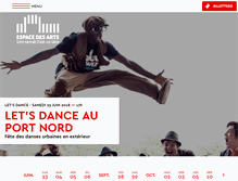 Tablet Screenshot of espace-des-arts.com
